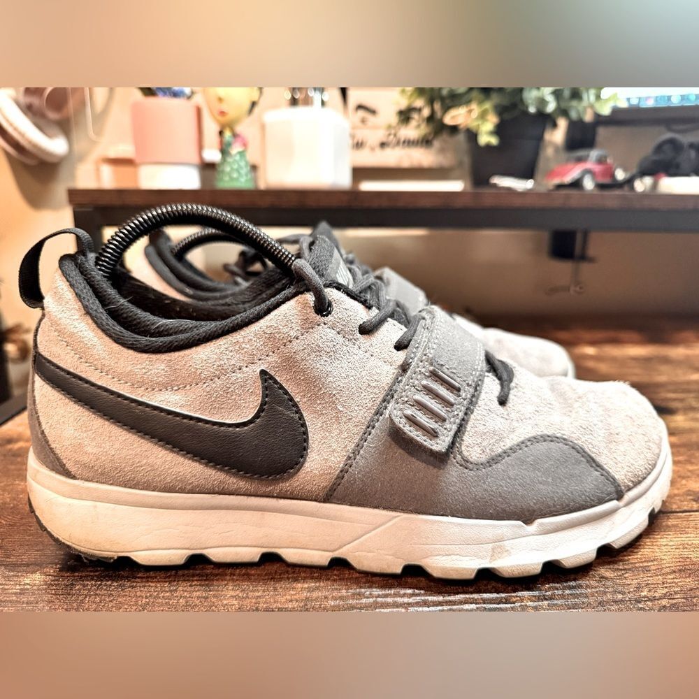 Nike SB Trainerendor‎ Suede Low Cool Grey Black Wolf Grey Size 9
